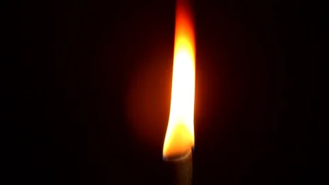 Cinematic candle Flame in the Wind Stock Footage 165072481