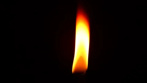Cinematic candle Flame in the Wind Stock Footage 165072525
