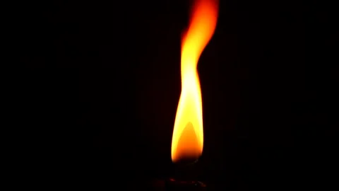 Cinematic candle Flame in the Wind Stock Footage 165072609