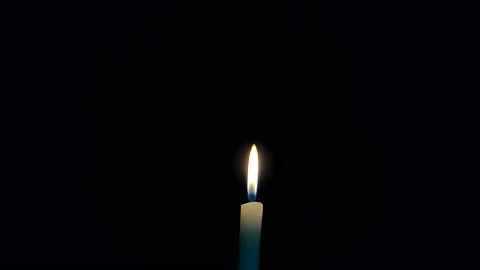 Cinematic candle Flame in the Wind Stock Footage 165074484