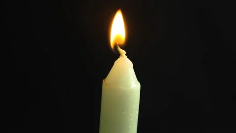 Cinematic candle Flame in the Wind Video stock 165077583