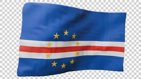 Cinematic Cape Verde Flag Creative Composite Element 스톡 일러스트