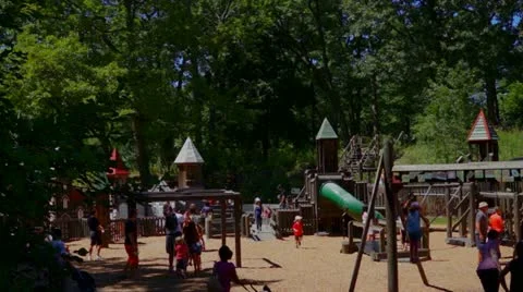 Cinematic Childrens Playground Stock Footage
