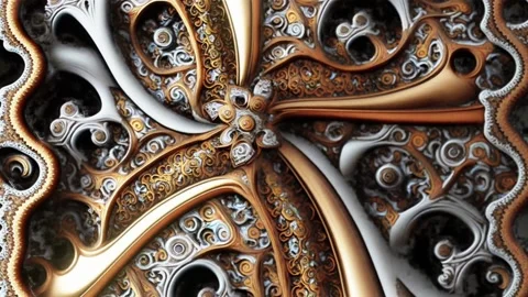 Cinematic Classical Floral Design Background Stock Footage 230381948
