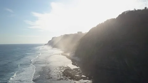 Cinematic Cliffside Dolly with God Rays Vídeos de archivo 88223071