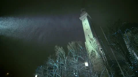 Cinematic Clocktower Stock Footage 17048473