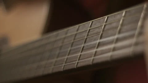 Cinematic, close up professional classical guitar Stock Footage 265292897