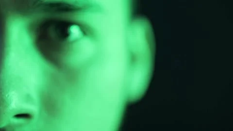 Cinematic close-up shot of an eye Stock Footage 230195392