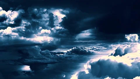 Cinematic clouds 3d video animation Stock Footage 233694123