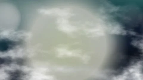 Cinematic Cloudy Night Sky with Bright Full Moon Drifting Forward Stock Footage 341537638