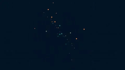Cinematic cosmic dust particles floating in deep space void background Stock Footage 341058671