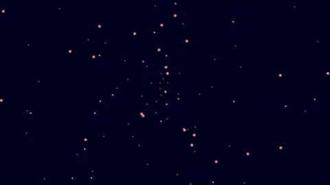 Cinematic cosmic particles on deep navy background abstract animation overlay Stock Footage 340378718