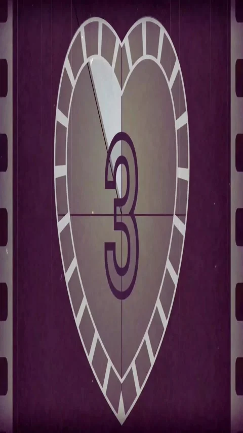 Cinematic countdown timer at five seconds. Dramatic digital clock Stock Footage 339778806