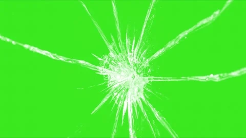 Cinematic Cracked Glass Damage Effect. Stock Footage 341570528