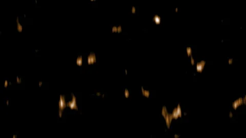 Cinematic Dark Energy Sparks Loop | Glowing Particle Burst Animation Stock Footage 313863126