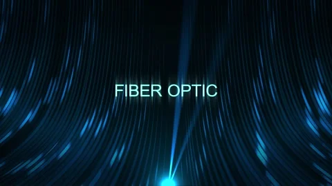 Cinematic Data Cable Text Technology Concept - Fiber Optic Stock Footage 307563525