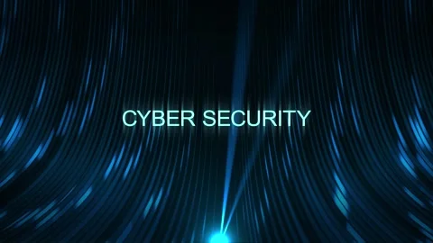 Cinematic Data Cable Text Technology Concept - Cyber Security Stock Footage 307563532