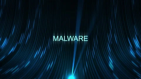 Cinematic Data Cable Text Technology Concept - Malware Stock Footage 307563551