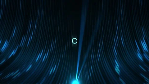 Cinematic Data Cable Text Technology Concept - C Stock Footage 307650729