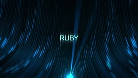 Cinematic Data Cable Text Technology Concept - Ruby Stock Footage 307650914