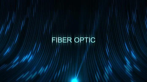 Cinematic Data Cable Text Technology Concept - Fiber Optic 00112 Stock Illustration