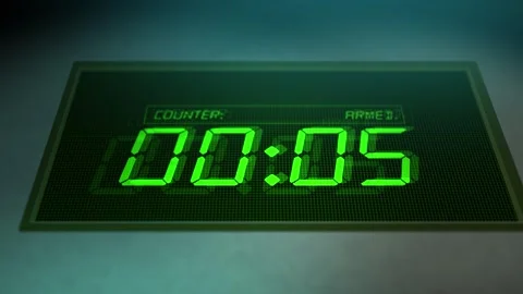 Cinematic Detonator Counting Down to Zero Stock Footage 321067487