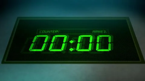 Cinematic Detonator Counting Down to Zero - 00 Seconds0 Stock Photos