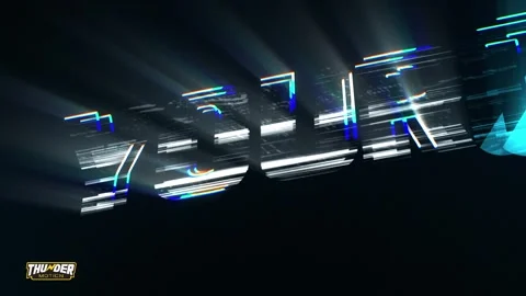Cinematic Digital Tech Glitch Logo Reveal  After Effects	Stock