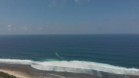 Cinematic drone with the beach 動画素材 260285505