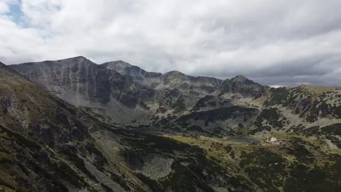 Cinematic Drone Flight over Rila’s Rocky Highlands Stock Footage 332468201