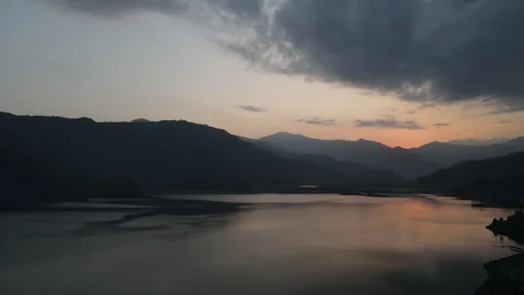 Cinematic drone flight through the Nepal Valley. Stock Footage 244719260