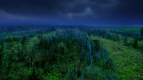 Cinematic drone forward motion into storm clouds, 4K Stock-Footage 320150583