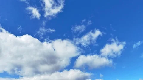 Cinematic drone hyperlapse of a large cloud cluster. Stock Footage 321823728