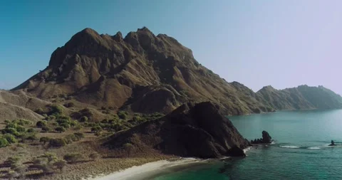 Cinematic Drone Orbit Around Padar Island Tropical Landscape 스톡 동영상 330924292