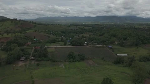Cinematic Drone Over Endless Undulating Hills, Deep Valley Folds and Dramat.. Vídeos de archivo 337529652