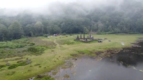 Cinematic drone view temple Stock Footage 207944807