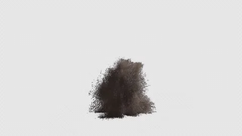 Cinematic dust particle burst effects with six dynamic powder explosions Stock Footage 343136878