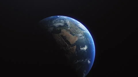 Cinematic Earth Slow Roll Orbit Zoom in Close up: Saudi Arabia Ksa Gulf 4K ProRe 스톡 동영상 268700133