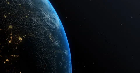 Cinematic Earth View From Space Vídeo Stock 194403351