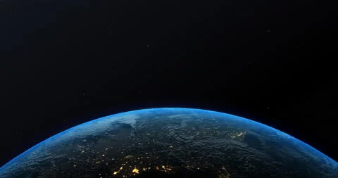 Cinematic Earth View From Space Vídeo Stock 194403355