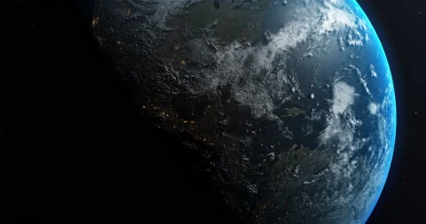 Cinematic Earth View From Space Vídeo Stock 194403398
