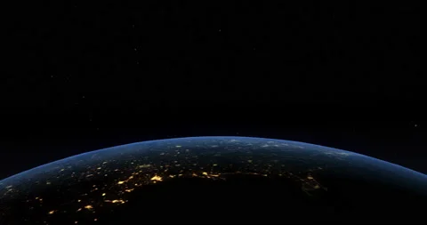 Cinematic Earth View From Space Vídeo Stock 194403406