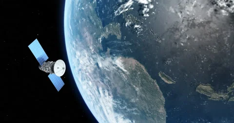 Cinematic Earth View From Space Vídeo Stock 194403483