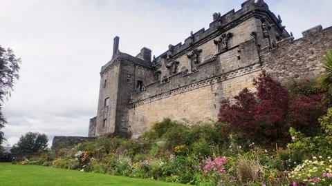 Cinematic Edinburgh Gothic Architecture Castles and Historic Kirkyards Stock Footage 331521445