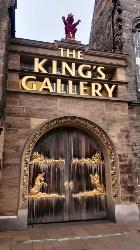 Cinematic Edinburgh Gothic Architecture Castles and Historic Kirkyards Stock Footage 332277190