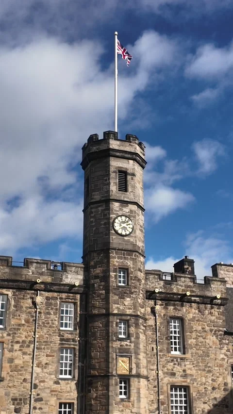 Cinematic Edinburgh Gothic Architecture Castles and Historic Kirkyards Stock Footage 332277288