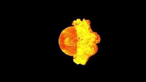 Cinematic Fire Shockwave Explosion with Powerful Blast Wave 스톡 동영상 344116023