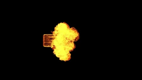 Cinematic Fire Shockwave Explosion with Powerful Blast Wave 스톡 동영상 344116060