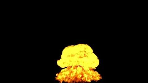 Cinematic Fire Shockwave Explosion with Powerful Blast Wave 動画素材 344116252