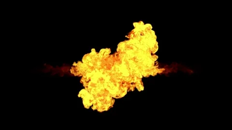 Cinematic Fire Shockwave Explosion with Powerful Blast Wave 스톡 동영상 344116363